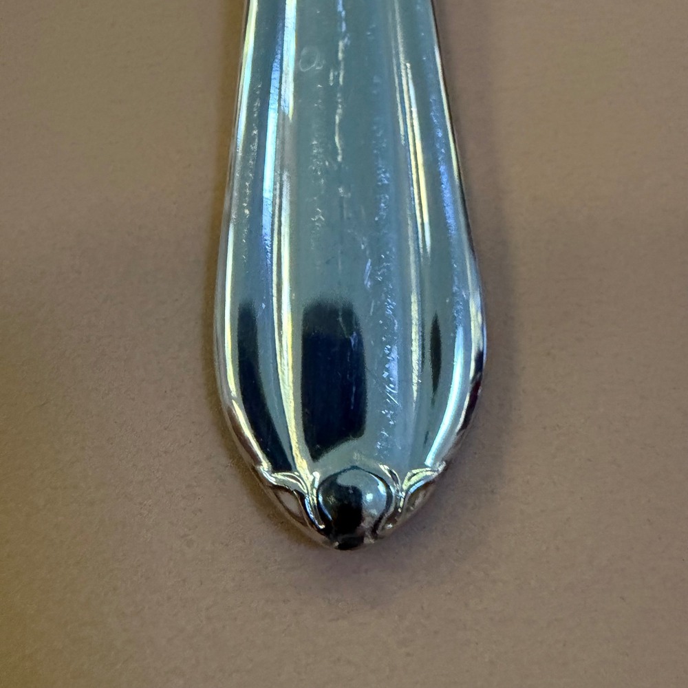 Gorham Melon Bud Glossy 18/8 Stainless 2 Serving Spoons & 1 Sugar Spoon 3pc Set - Picture 2 of 6